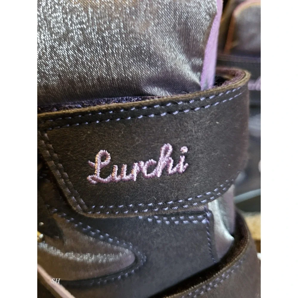 Lurchi Girls Boots EU 37 Purple Light Up Waterproof SympaTex Winter Snow Shoes